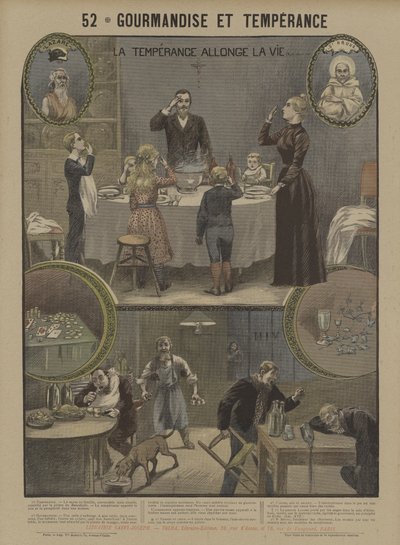 Völlerei und Mäßigkeit von French School