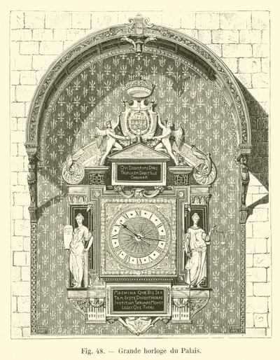 Große Uhr des Palastes von French School