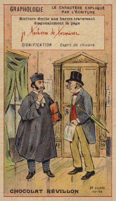 Graphologie - die Charakterstudie durch Handschrift von French School