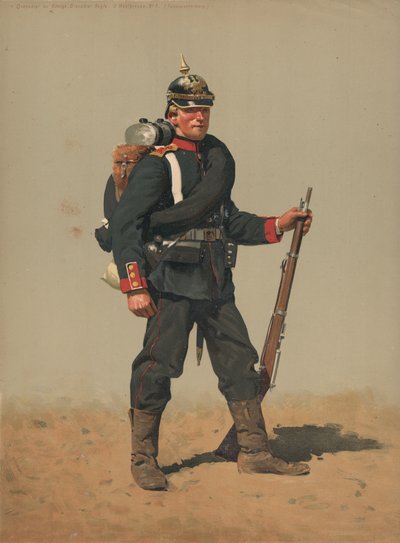 Grenadier des Königs-Grenadier-Regiments, 2. Westpreußen, Nr. 7, feldmarschmäßig von French School