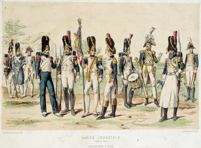 Grenadiere zu Fuß der kaiserlichen Garde Napoleons I. von French School