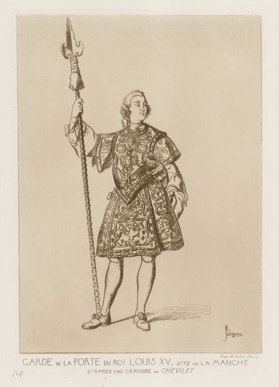 Wache der Porte von König Ludwig XV., genannt la manche von French School