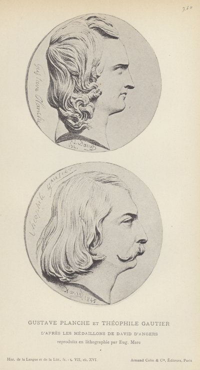 Gustave Planche Et Theophile Gautier von French School