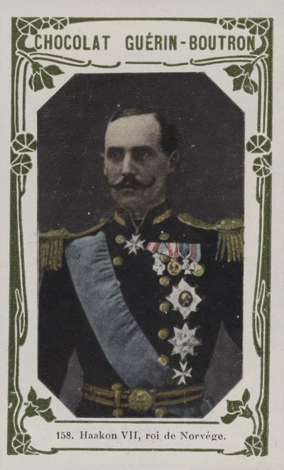 Haakon VII, König von Norwegen von French School