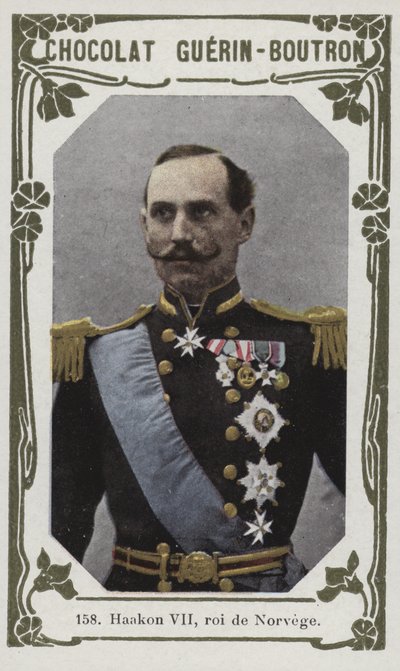 Haakon VII., König von Norwegen von French School