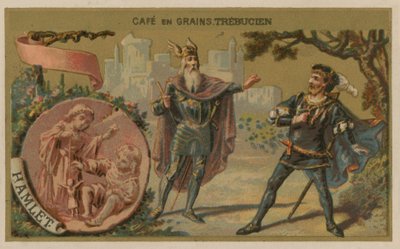 Hamlet - Illustration einer Szene aus William Shakespeares Stück von French School