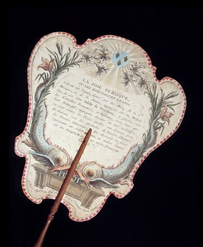 Handschirm (Rückseite) von French School