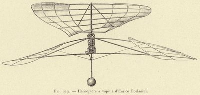 Dampfhubschrauber von Enrico Forlanini von French School