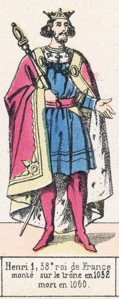 Heinrich I., 38. König von Frankreich, bestieg den Thron 1032, gestorben 1060 von French School