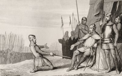 Heinrich I. (1008-60) begnadigt seinen Bruder Robert-Le-Vieux, aus 