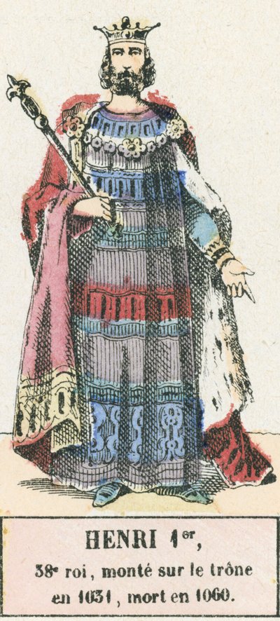 Heinrich I., 38. König, bestieg den Thron 1031, gestorben 1060 von French School