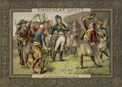 Henri de la Rochejacquelein spricht zu seinen Soldaten, Vendée-Aufstand, Französische Revolution von French School
