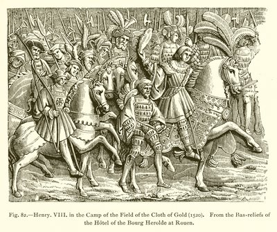 Heinrich VIII. im Lager des Feldes des Goldenen Tuchs (1520) von French School