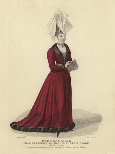 Hermengarde, Tochter von Fulk IV., Graf von Anjou von French School