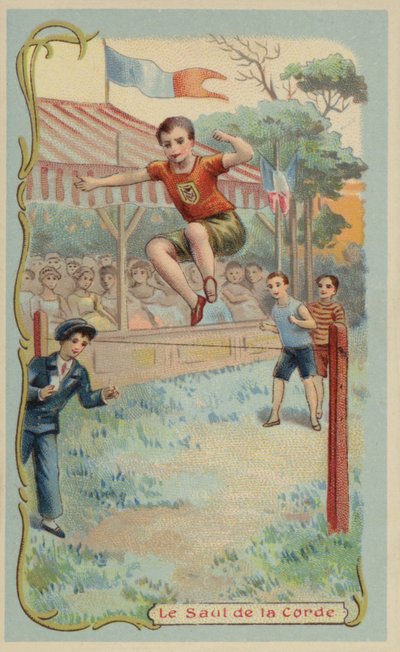 Hochsprung (Chromolithografie) von French School