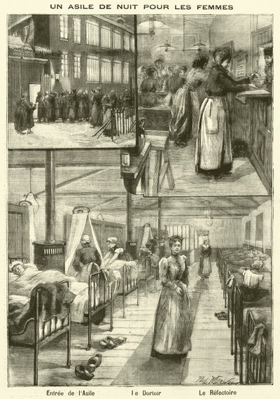 Obdachlosenunterkunft für Frauen in Paris von French School