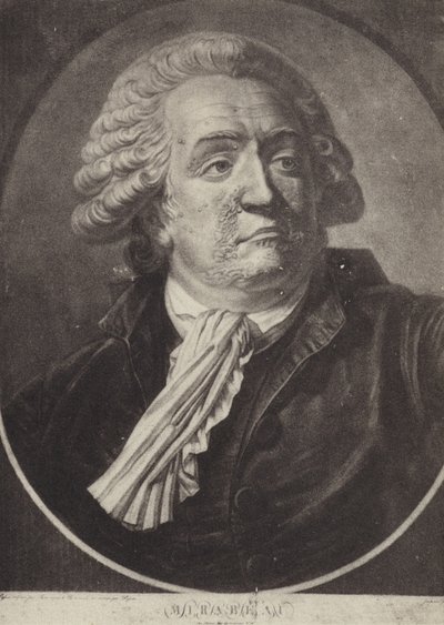 Honore Gabriel Riqueti, comte de Mirabeau, französischer revolutionärer Politiker und Redner von French School