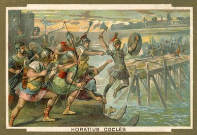 Horatius Cocles auf der Brücke von French School