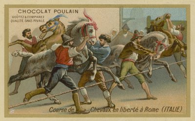 Pferderennen in Rom von French School