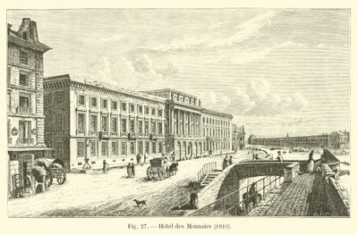 Hotel des Monnaies, 1810 von French School