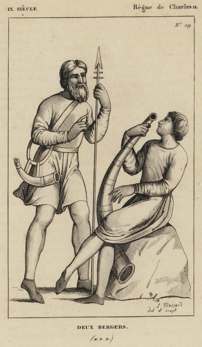 IX Jahrhundert, Herrschaft von Karl II., Zwei Hirten von French School