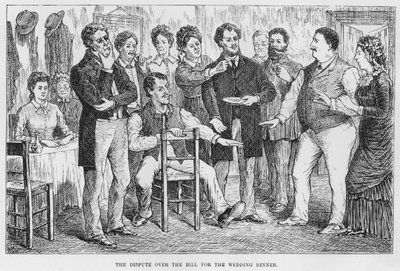 Illustration für Der Totschläger, ein realistischer Roman von Emile Zola (Gravur) von French School