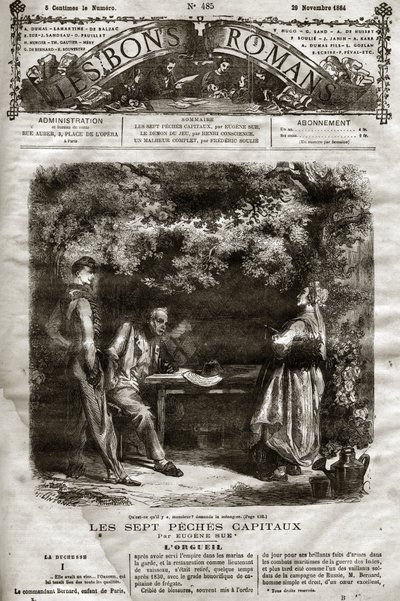 Illustration für den Roman von Eugène Sue 
