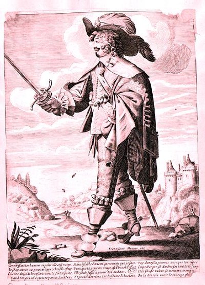 Illustration eines Soldaten unter der Herrschaft von Ludwig XIII (1601-43) von French School