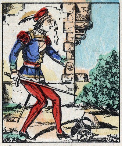 Illustration zu dem Märchen „Die Abenteuer von Groß Flandrin“. Holzstich von Imaging Pellerin - Epinal, sd. Ende des 19. Jahrhunderts. von French School