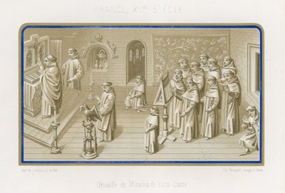 Bild in Grisaille aus Die Wunder Unserer Lieben Frau von French School
