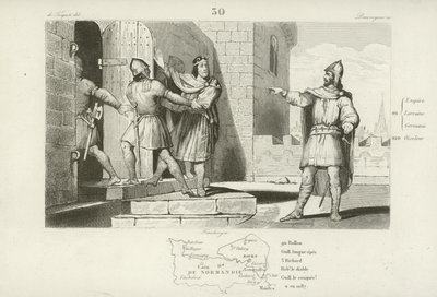 Gefangennahme von Karl dem Einfältigen, König von Westfranken, 923 von French School
