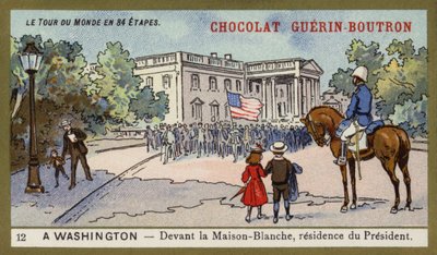 Vor dem Weißen Haus, Residenz des Präsidenten, Washington DC von French School