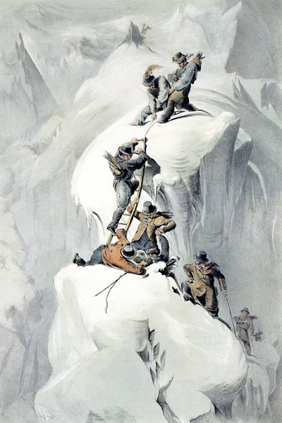 Vorfall vor Erreichen der Grands Mulets im Tal von Chamonix von French School