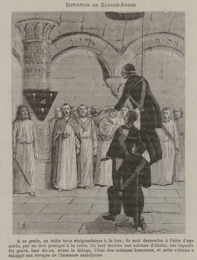 Einweihung eines Königlichen Bogens von Enoch (Stich) von French School