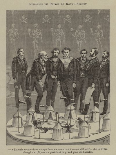 Einweihung eines Sublimen Prinzen des Königlichen Geheimnisses von French School