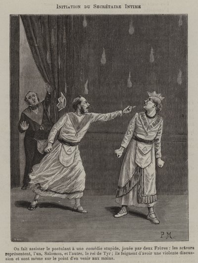 Einweihung eines Intimen Sekretärs (Stich) von French School