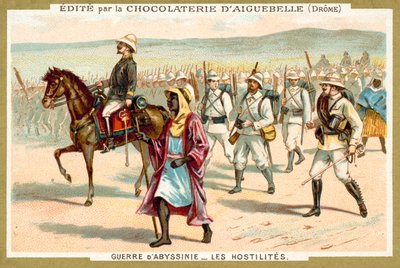Italienische Truppen auf dem Marsch, Erster Italienisch-Äthiopischer Krieg von French School