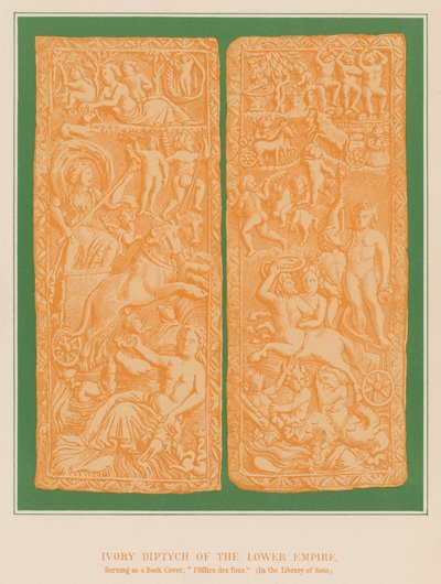 Elfenbein-Diptychon des Niederen Reiches von French School