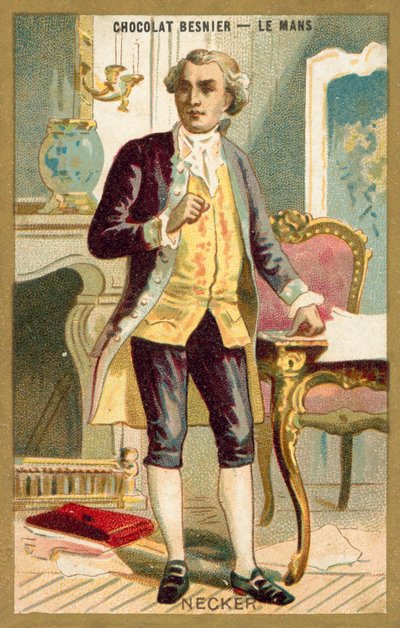 Jacques Necker, schweizerisch-französischer Bankier und Staatsmann von French School