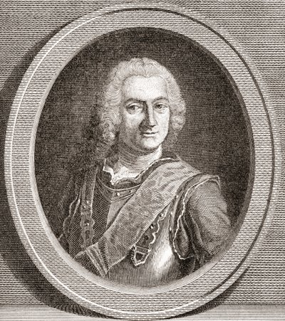 Jean-Baptiste François Desmarets, Marquis von Maillebois, Marschall von Frankreich. Aus Les Heures Libres, veröffentlicht 1908 von French School