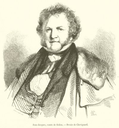 Jean-Jacques, Graf von Sellon (Gravur) von French School