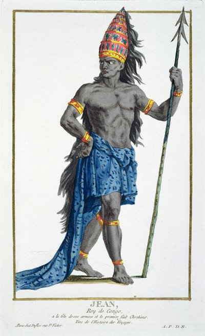 Jean, König des Kongo, graviert von Pierre Duflos (1742-1816), 1780 von French School