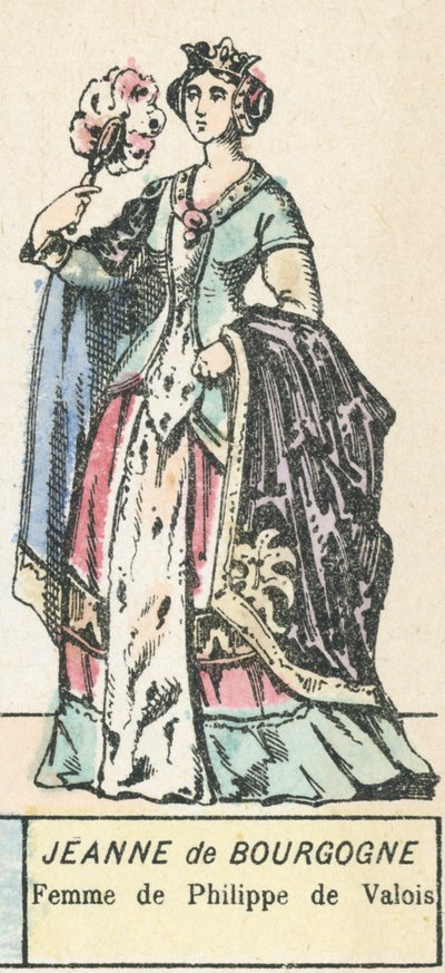 Jeanne von Burgund, Frau von Philipp von Valois von French School