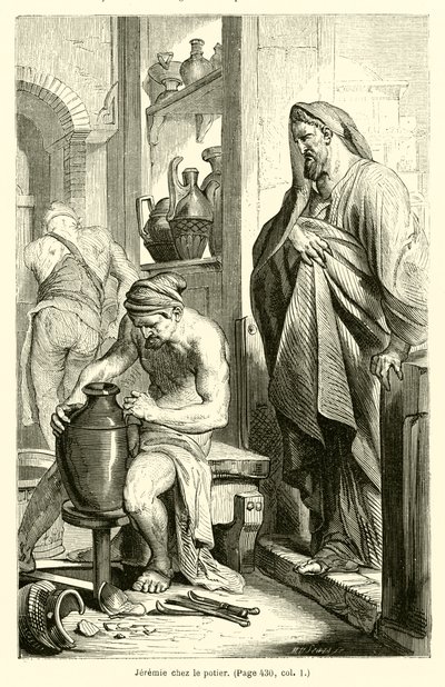 Jeremia beim Töpfer von French School