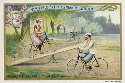 Jeux Cyclistes, Balancieren auf einer Wippe von French School