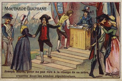Joseph Barra, französischer Revolutionsjunge, tritt in die republikanische Armee ein von French School
