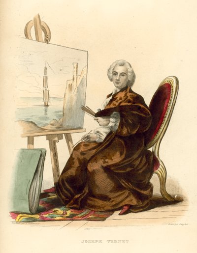 Joseph Vernet (farbige Gravur) von French School