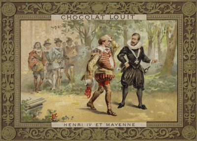 König Heinrich IV. von Frankreich und Karl von Lothringen, Herzog von Mayenne von French School