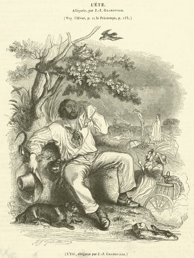 Der Sommer, Allegorie von French School