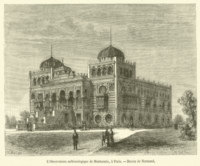 Das meteorologische Observatorium von Montsouris, Paris von French School